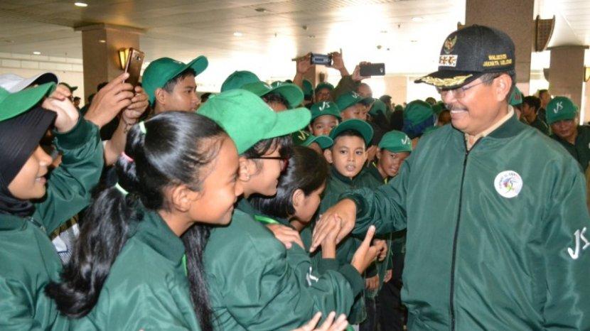 Ratusan anak memeriahkan Lomba Musabaqoh Tilawatil Quran (MTQ) ke-28 Tahun 2019 Tingkat Kecamatan Setiabudi, Jakarta Selatan