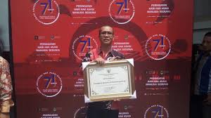 Pemerintah Kota (Pemko) Siantar menerima penghargaan dari Kementerian Hukum dan Hak Azasi Manusia (HAM) Republik Indonesia