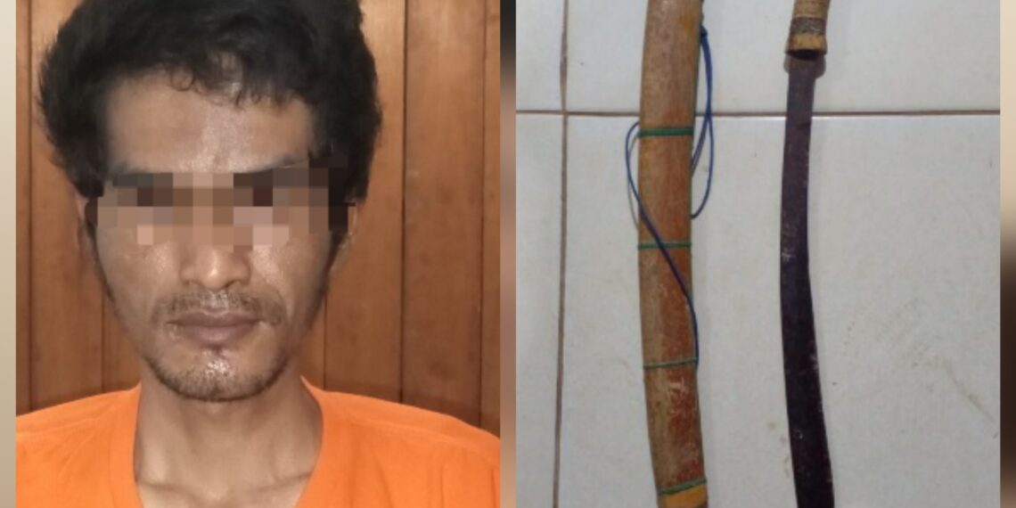 Pria di Ampah Kota Bacok Warga Hingga Jari Putus  Akibat Salah Paham dan Pengaruh Obat