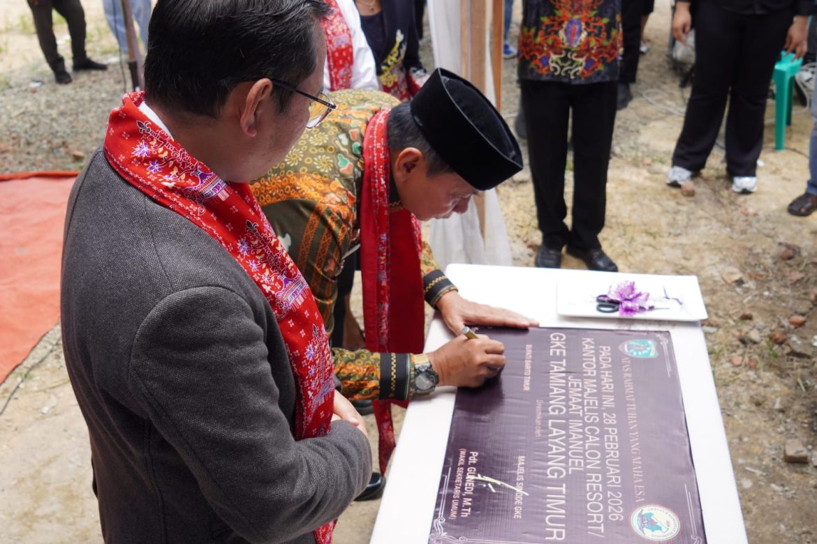 Kantor Calon Resort GKE Tamiang Layang Timur Diresmikan Bupati Barito Timur