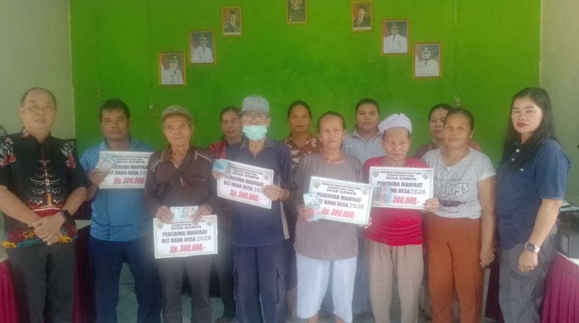 Pemdes Gumpa Salurkan Bantuan BLT-DD Triwulan I 2026 ke 8 KPM