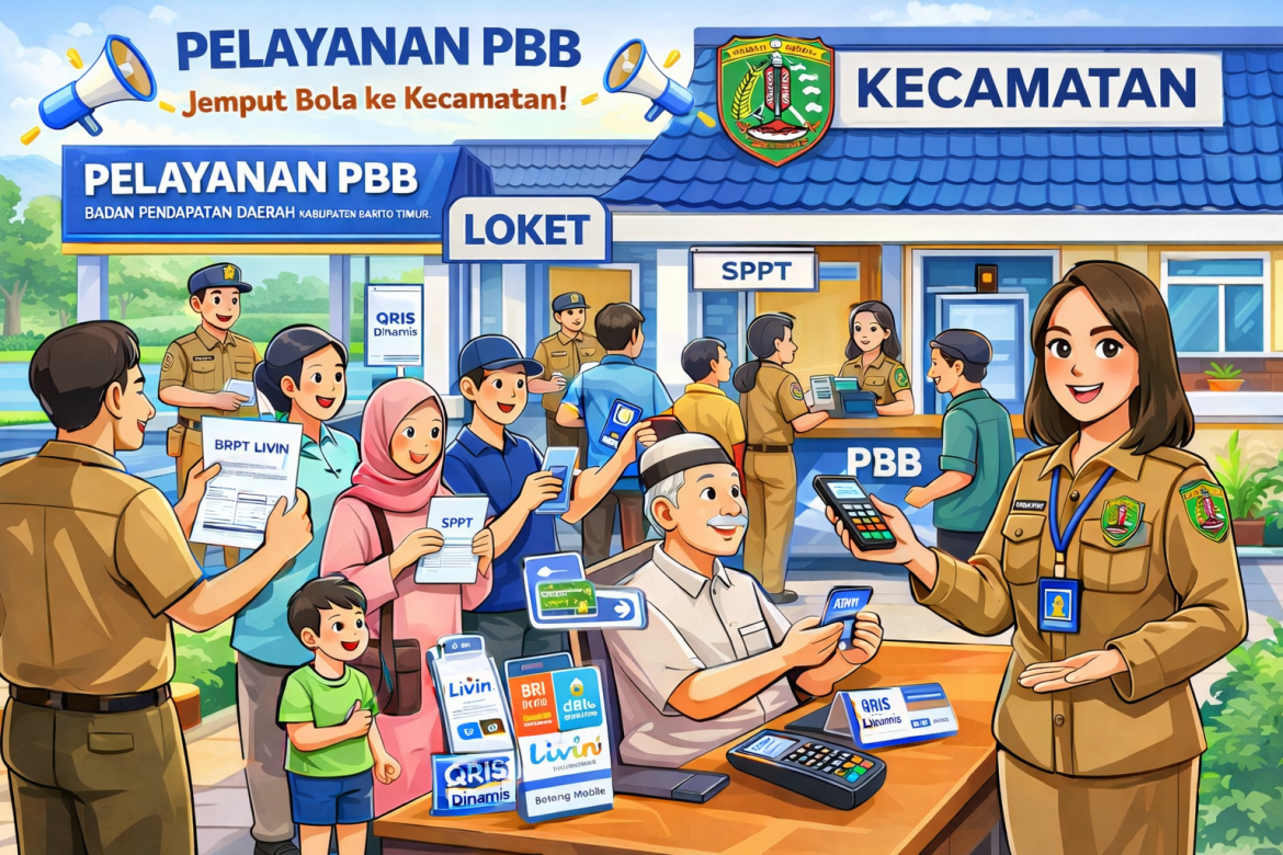 Gercep Bapenda Bartim Jemput Bola, Dimulai dari Pematang Karau – Layanan PBB-P2
