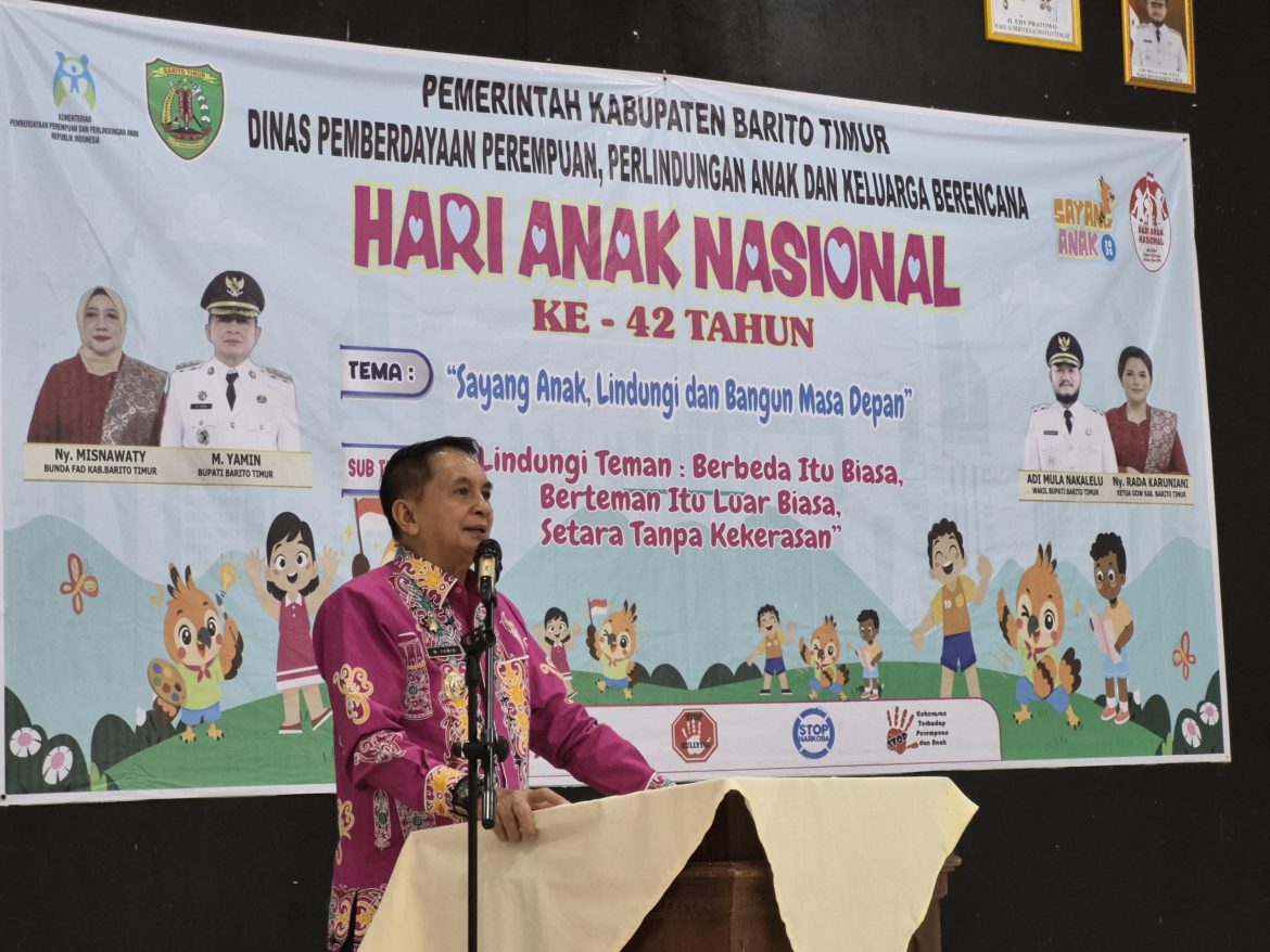 HAN ke-42, Bupati Bartim Tegaskan Perlindungan Anak Menuju Generasi Emas 2045