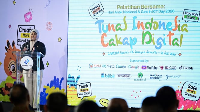Menkomdigi Resmikan Deklarasi Sekolah Cakap Digital dan Wajibkan Platform Ramah Anak pada Hari Anak Nasional 2026