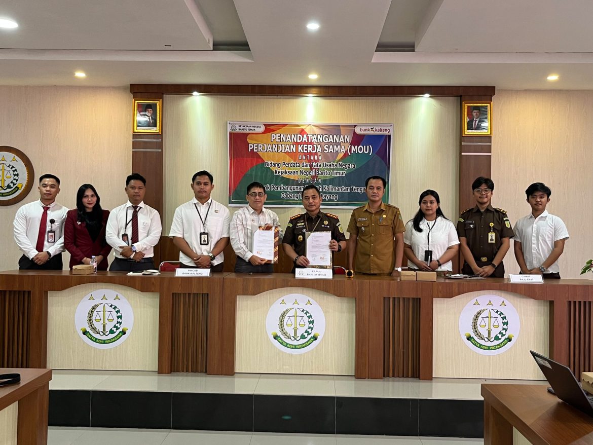 Perkuat Pendampingan Hukum, Kejari Barito Timur Gandeng Bank Kalteng dan Pemdes Paju Epat