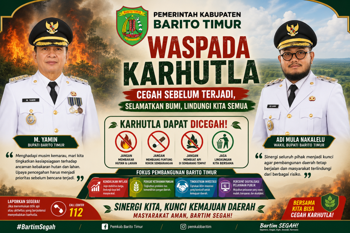 Bupati M. Yamin Ajak Semua Pihak Cegah Ancaman Karhutla Sejak Dini
