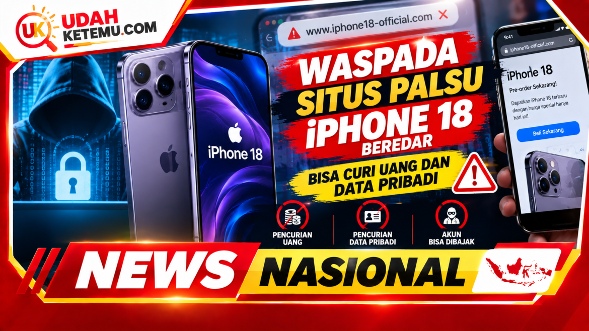 Waspada Situs Palsu iPhone 18 Beredar, Bisa Curi Uang dan Data Pribadi